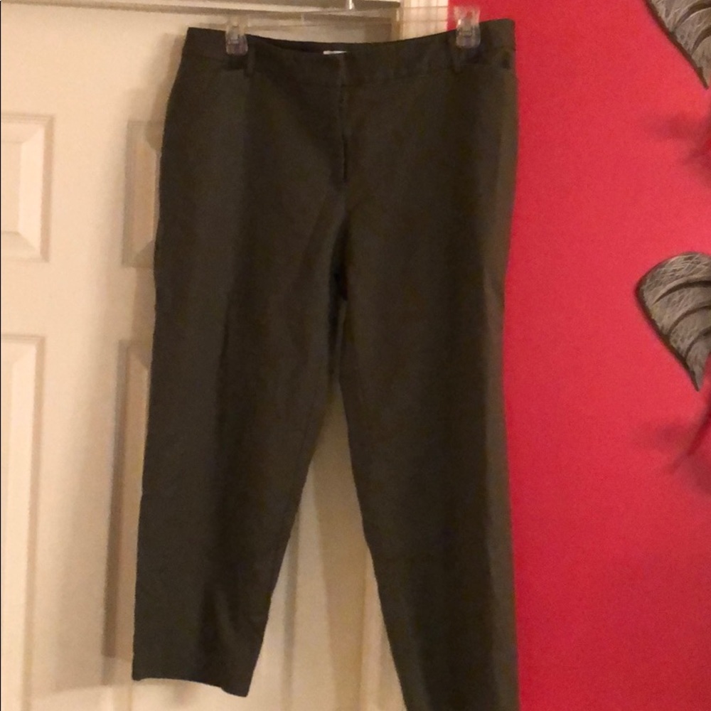 Liz Claiborne army green casual slacks